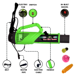 Agriculture Use High Pressure Blower Gun, Mist Blower Without Battery, Compatible With Any Battery Operated Sprayer