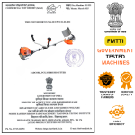 पैड कॉर्प PCX-35 एडवांस 4 स्ट्रोक टेक्नोलॉजी ब्रश कटर - सटीक घास, लॉन और फसल काटने के लिए 35CC इंजन उच्च प्रदर्शन 80 दांत, 2 दांत और टैप एंड गो ब्लेड