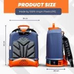 Pad Corp Li-Ion Lithium Battery Sprayer 12 Volt x 14 Amp 1 Year Battery Warranty, Light Weight, 4.5 LPM Copper Motor, 16 Liter Tank India's First Digital Volt Meter