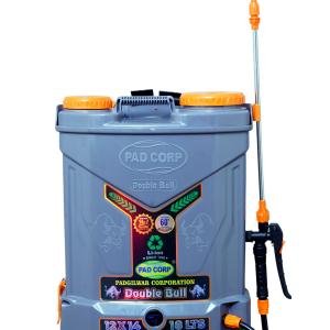 PAD Corp Lithium Double Bull 12 Volts X 14 Ampere Double Power Double Motor Battery Sprayer | 18 Liter Tank Capacity | 1.7Ah Fast Charger | Free 9 Watt LED Bulb 15 Ft Wire