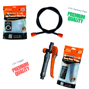 Double Bull Premium Quality Hose Pipe (Delivery Pipe) 2 PCS & Trigger 1 PCS