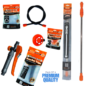 Premium Quality Pack Of Four Sprayer Delivery Pipe, Premium Trigger, Telescopic Lance, Flower Nozzle